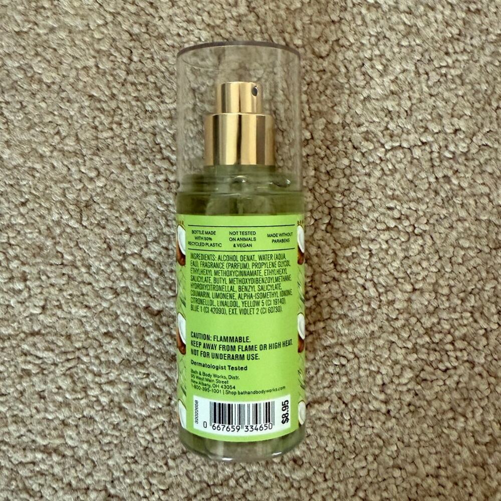 New Bath & Body Works Wakiki Beach Coconut Mini set of 3 - Picture 3 of 3